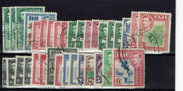 Image of Fiji SG 249/66b FU British Commonwealth Stamp